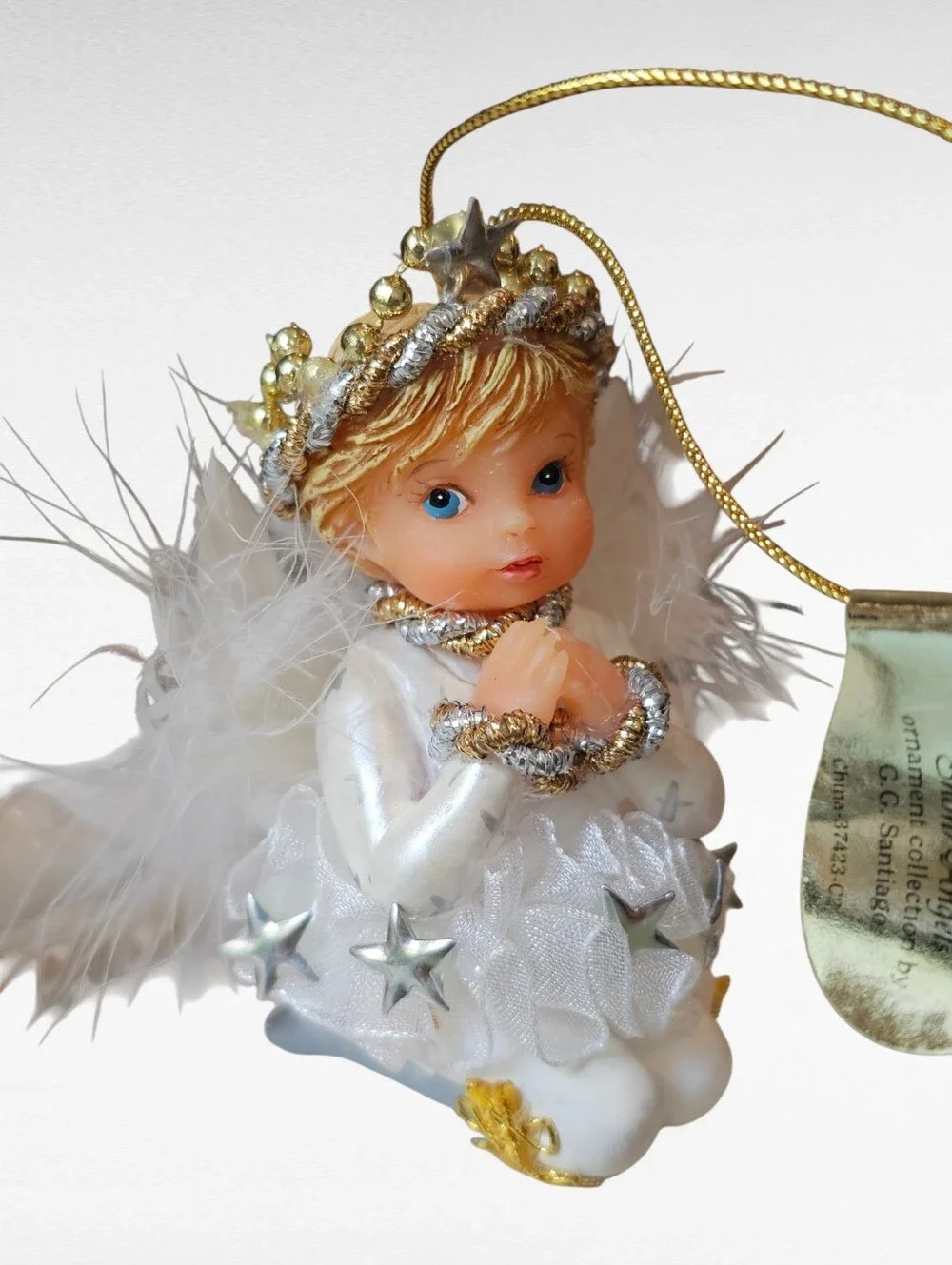 Three Ashton Drake Heirloom Ornaments Blessing Snow Angels